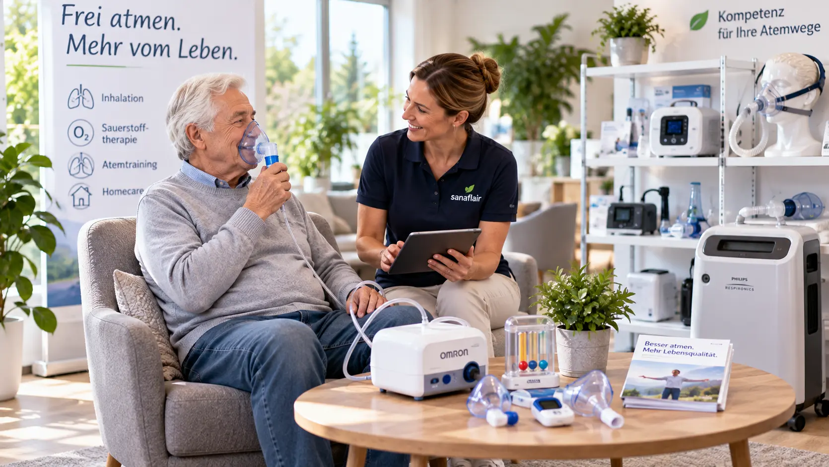 Atemwegstherapie bei sanaflair