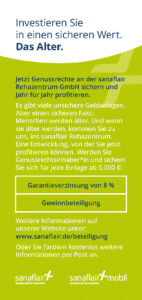 Flyer Investieren ins Alter